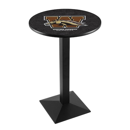 Holland Bar Stool Co 36" Blk Wrinkle Western Michigan Pub Table L217B3628WestMI